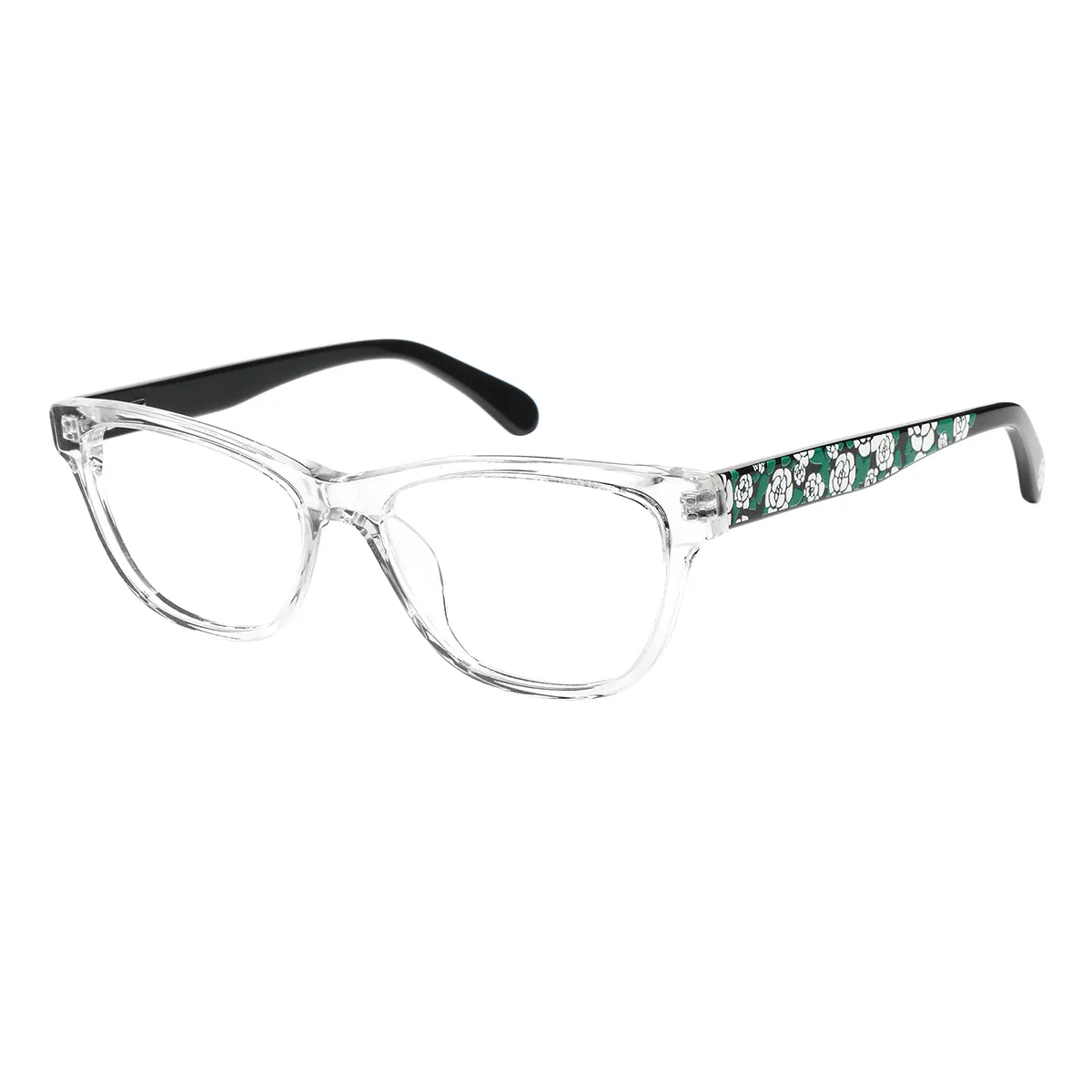 Vivien - Oval Translucent Glasses for Women