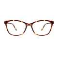Serena - Rectangle Tortoiseshell Glasses for Women
