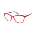 Serena - Rectangle Red Glasses for Women