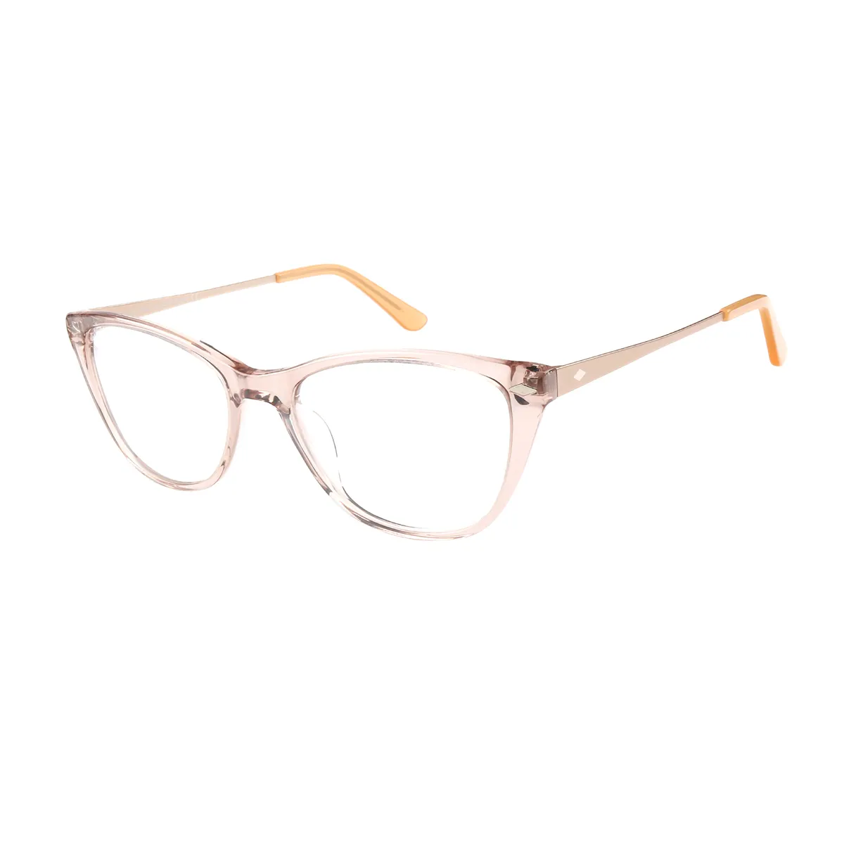 Corrie - Square Brown Glasses for Women - EFE