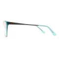 Corrie - Oval Green Glasses for Women