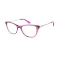 Corrie - Oval Purple Glasses for Women