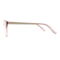 Marjorie - Oval Pink Glasses for Women
