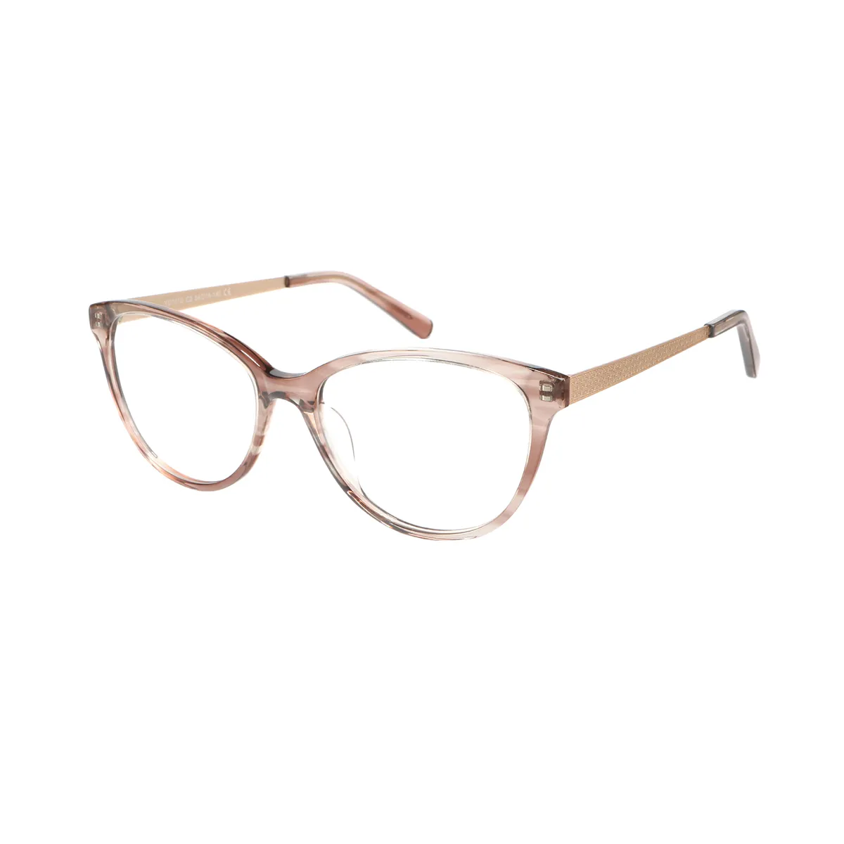 Marjorie - Oval Brown Glasses for Women
