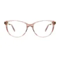 Marjorie - Oval Brown Glasses for Women