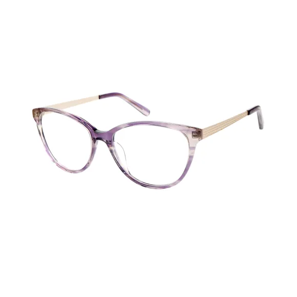 oval purple eyeglasses