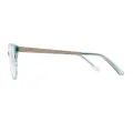 Marjorie - Oval Green Glasses for Women