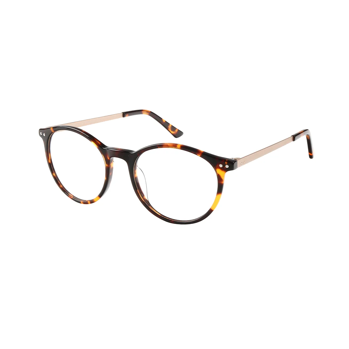 Kenna - Oval Tortoiseshell Glasses for Men & Women - EFE