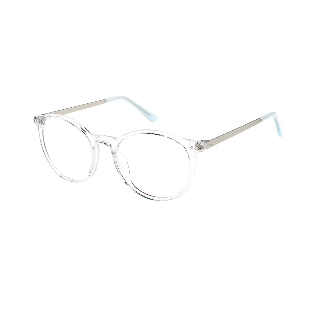 Kenna - Oval Translucent Glasses for Men & Women - EFE