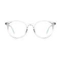 Kenna - Oval Translucent Glasses for Men & Women