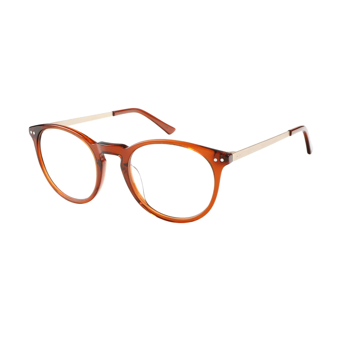 Copeland - Round Brown Glasses for Women - EFE