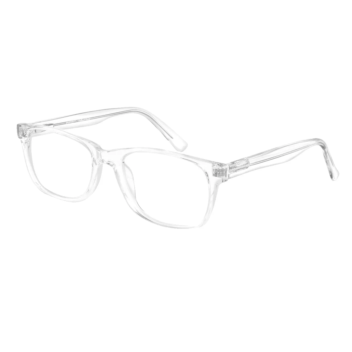 Classic Rectangle Demi Eyeglasses for Women & Men