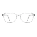 Looney - Rectangle Translucent Glasses for Men & Women