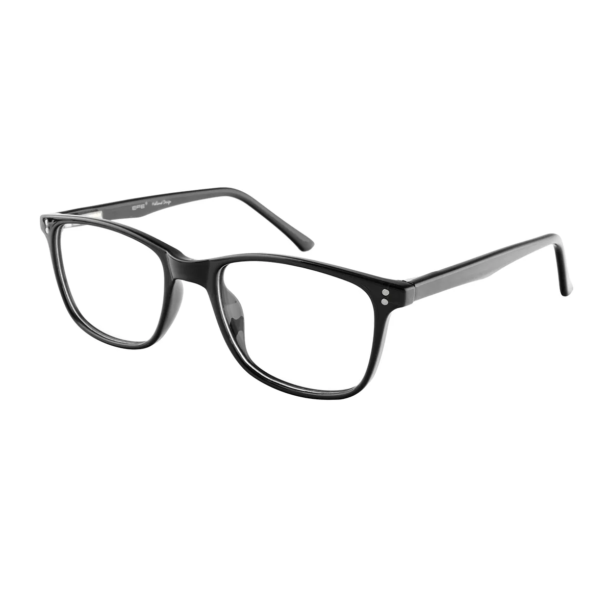 Herron - Square Black Glasses for Men & Women - EFE