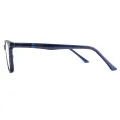 Herron - Rectangle Blue Glasses for Men & Women