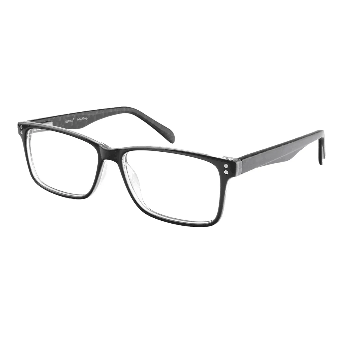Nadine - Rectangle Transparent/Gray Glasses for Men & Women