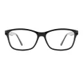 Haynes - Rectangle Black Glasses for Men & Women
