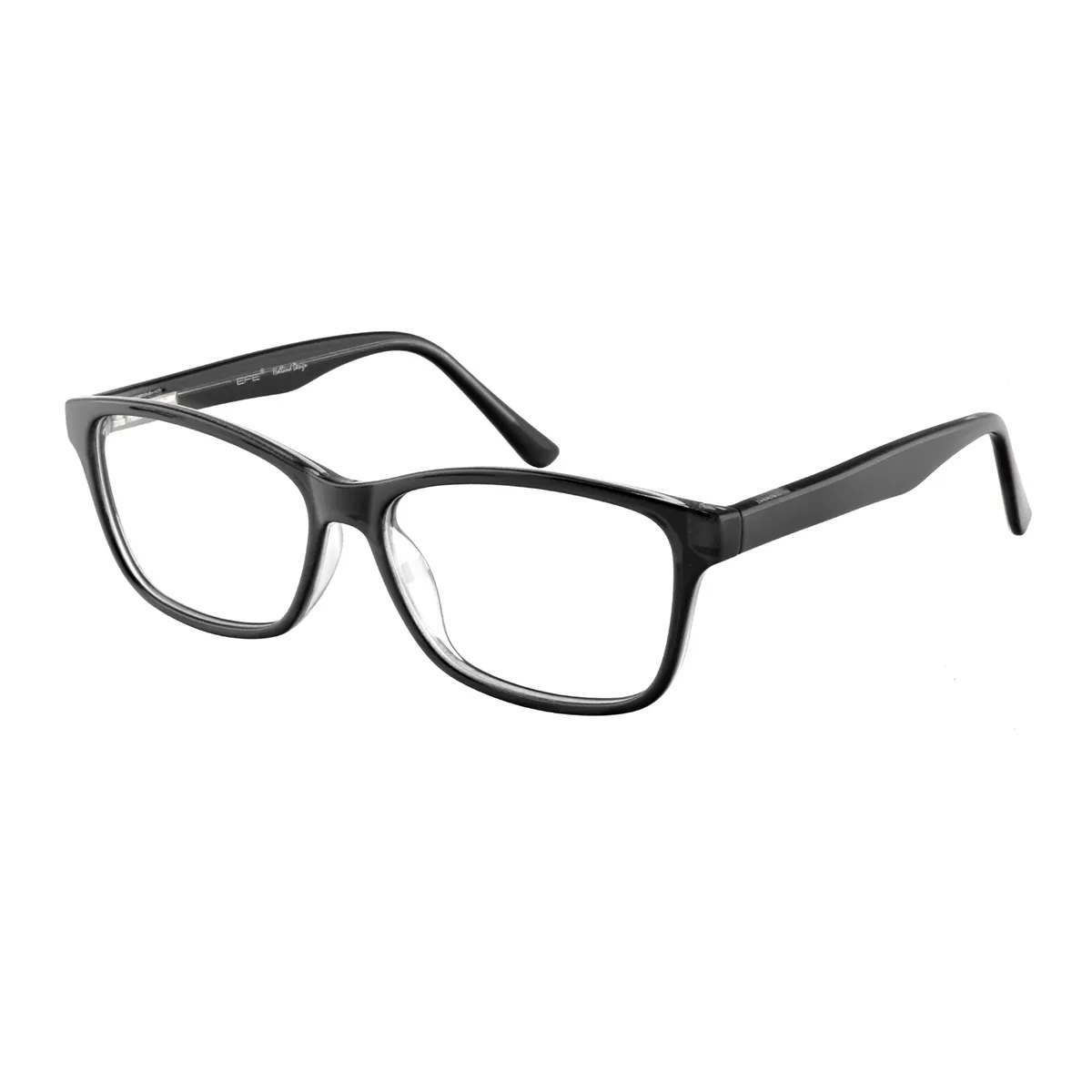 Classic Rectangle Transparent-gray Eyeglasses for Women & Men
