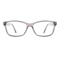 Haynes - Rectangle Gray Glasses for Men & Women