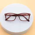 Albutt - Rectangle Brown Glasses for Men & Women