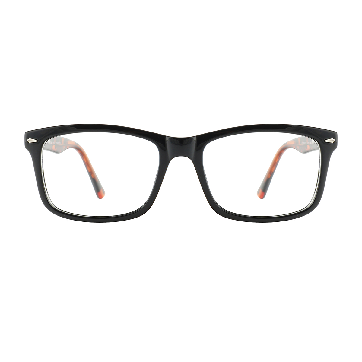 rectangle black-demi eyeglasses