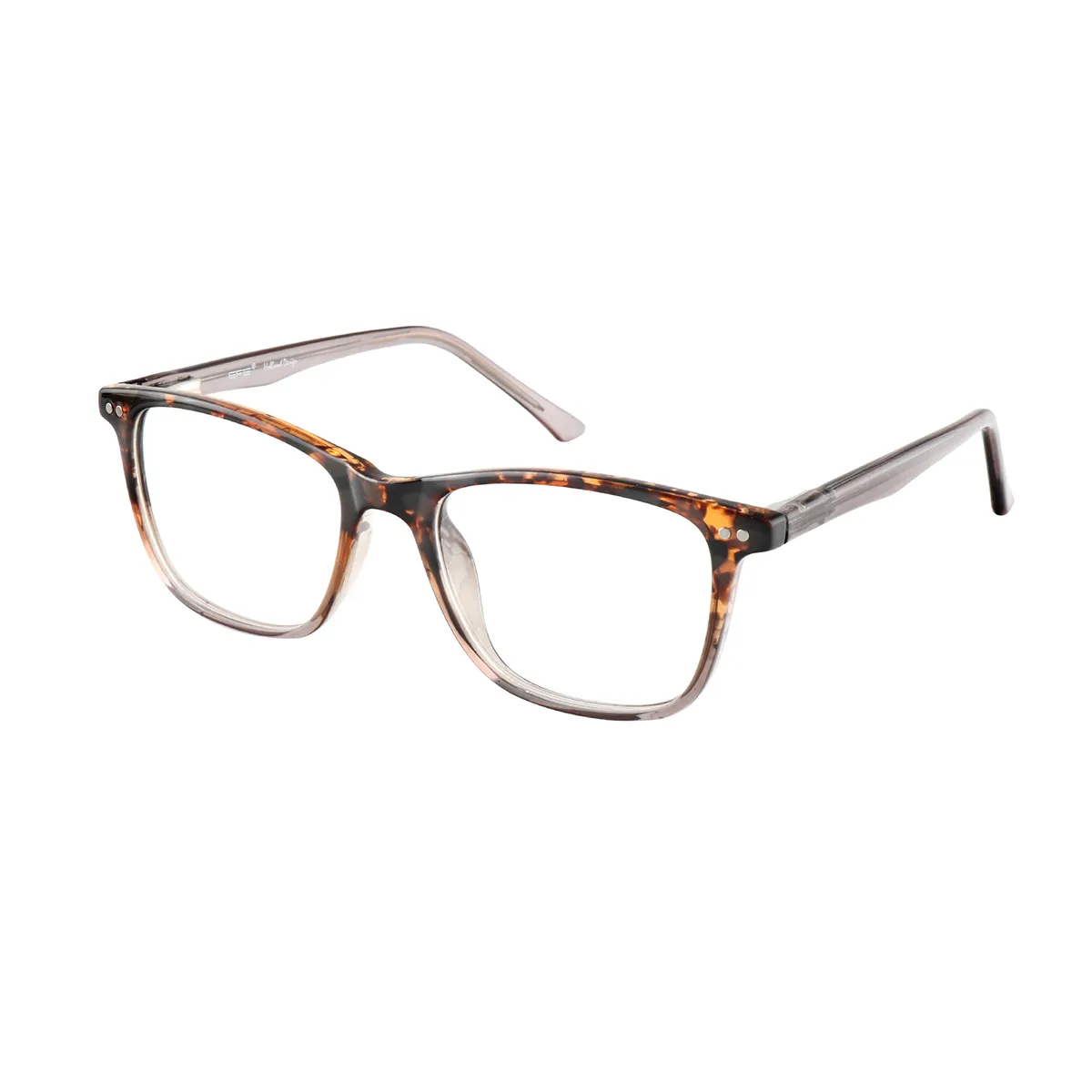 Gibbons - Square Tortoiseshell-Translucent Glasses for Men & Women - EFE
