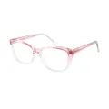 Naylor - Square Transparent-pink Glasses for Women