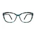Naylor - Square Tortoiseshell-blue Glasses for Women