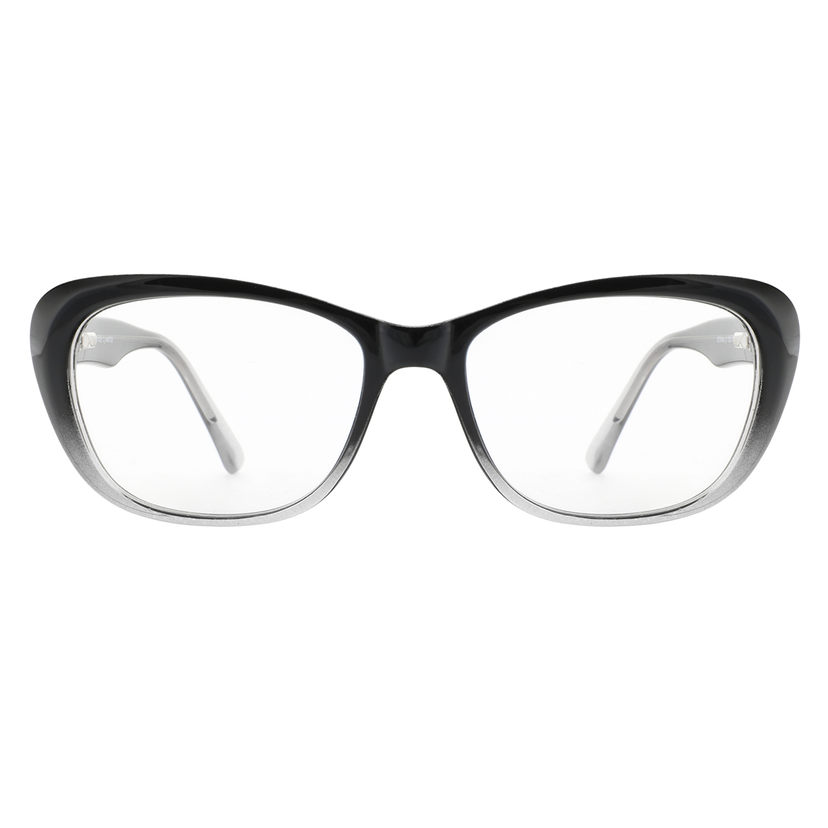 rectangle transparent-gray eyeglasses