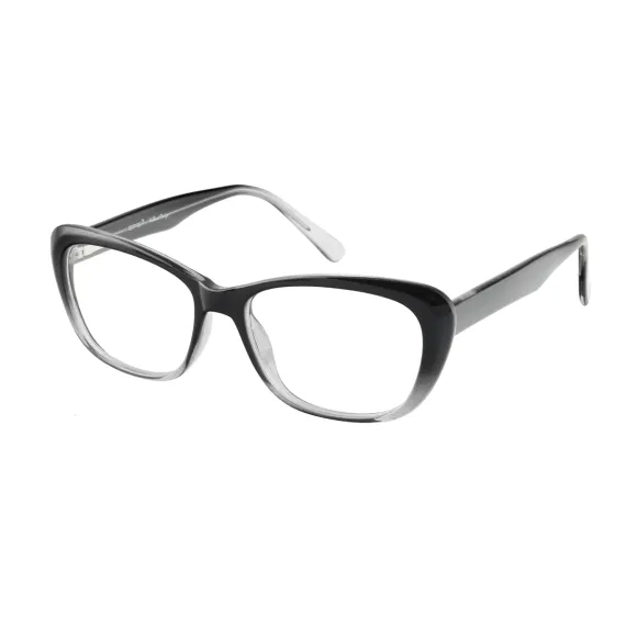 rectangle transparent-gray eyeglasses