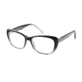 Olivia - Oval Transparent-gray Glasses for Women