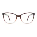 McElroy - Square Brown Glasses for Women