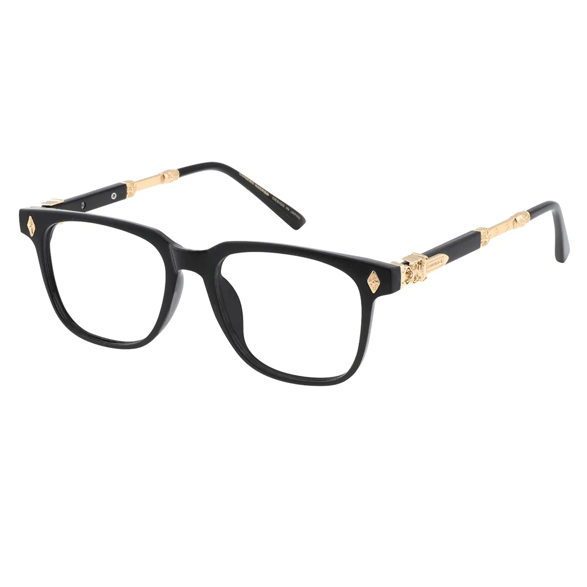 Todd - Square Black/Gold Glasses for Men