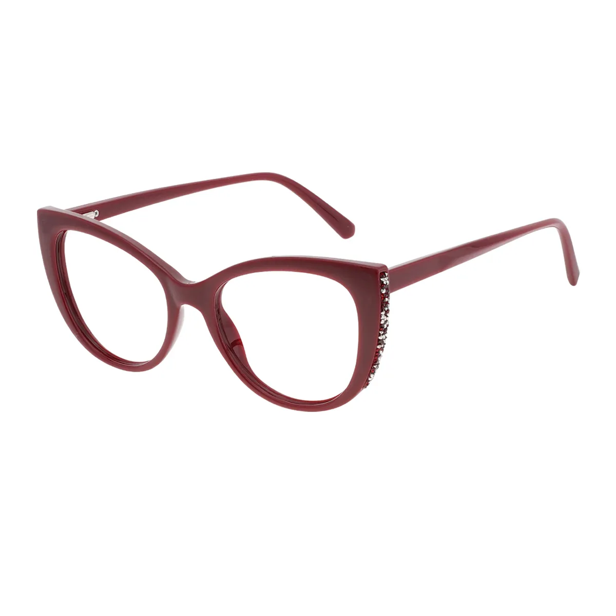 Fashion Cat-eye Demi Eyeglasses for Women
