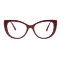 Yvette - Cat-eye Wine Glasses for Women