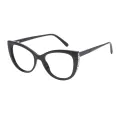 Yvette - Cat-eye Black Glasses for Women