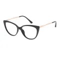 Hestia - Cat-eye Black Glasses for Women