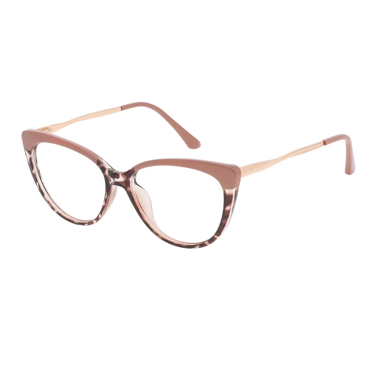 Fashion Cat-eye Translucent-pink Glasses for Women