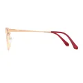 Laurinda - Browline Red-gold Glasses for Women