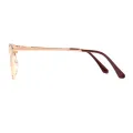 Laurinda - Browline Brown-gold Glasses for Women