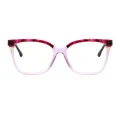 Lana - Square Purple Glasses for Women