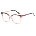 Lana - Square Pink Glasses for Women