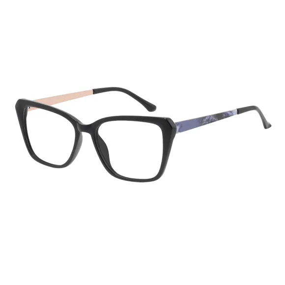 square black eyeglasses