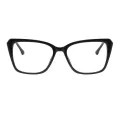 Kinney - Square Black Glasses for Women