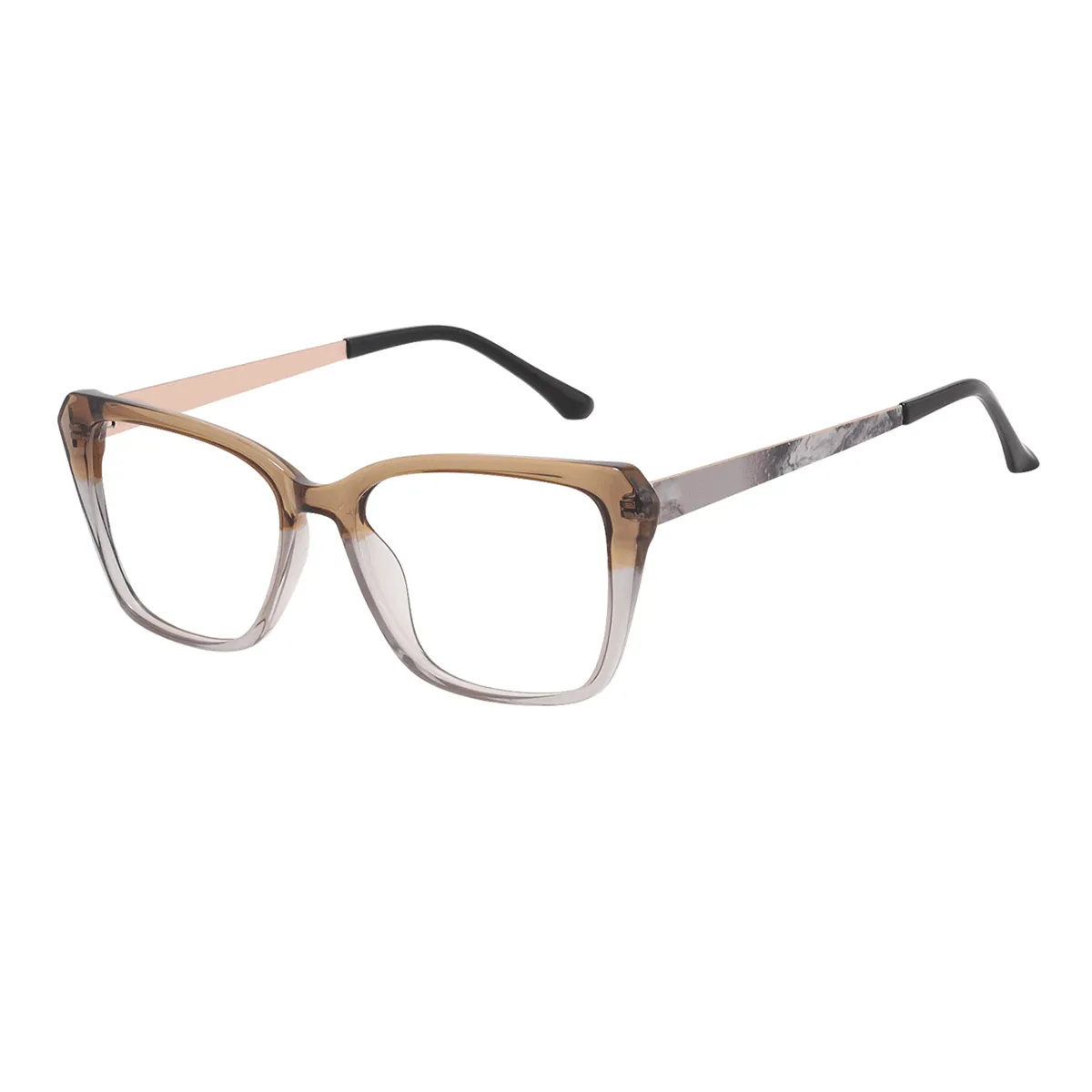 Kinney - Square Brown Glasses for Women