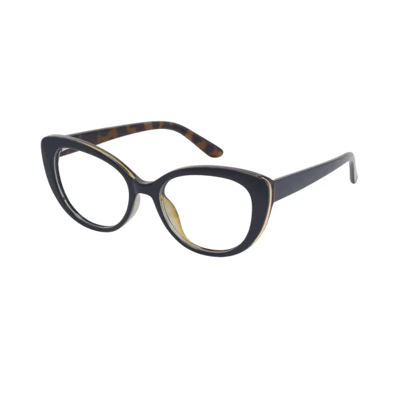 cat-eye blue-demi eyeglasses