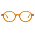 Pagan - Round Orange Glasses for Men & Women