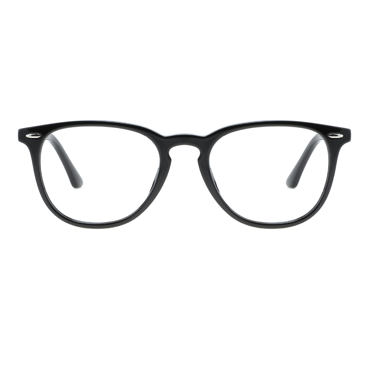 square eyeglasses #729 - black