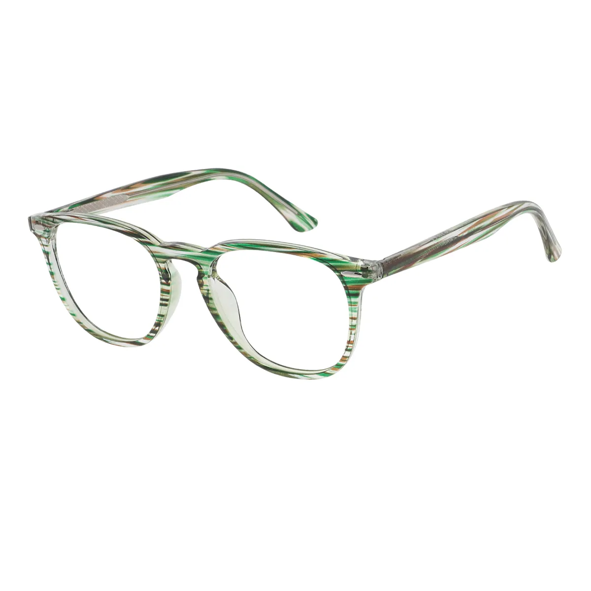 Boyles - Square Green Glasses for Men & Women - EFE