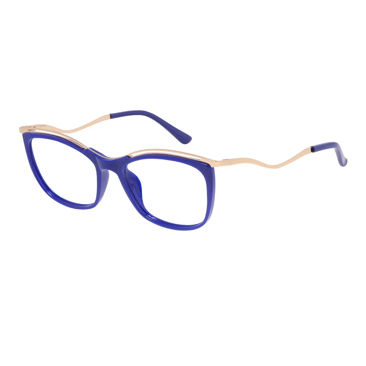 Kimberley - Square Blue Glasses for Women - EFE